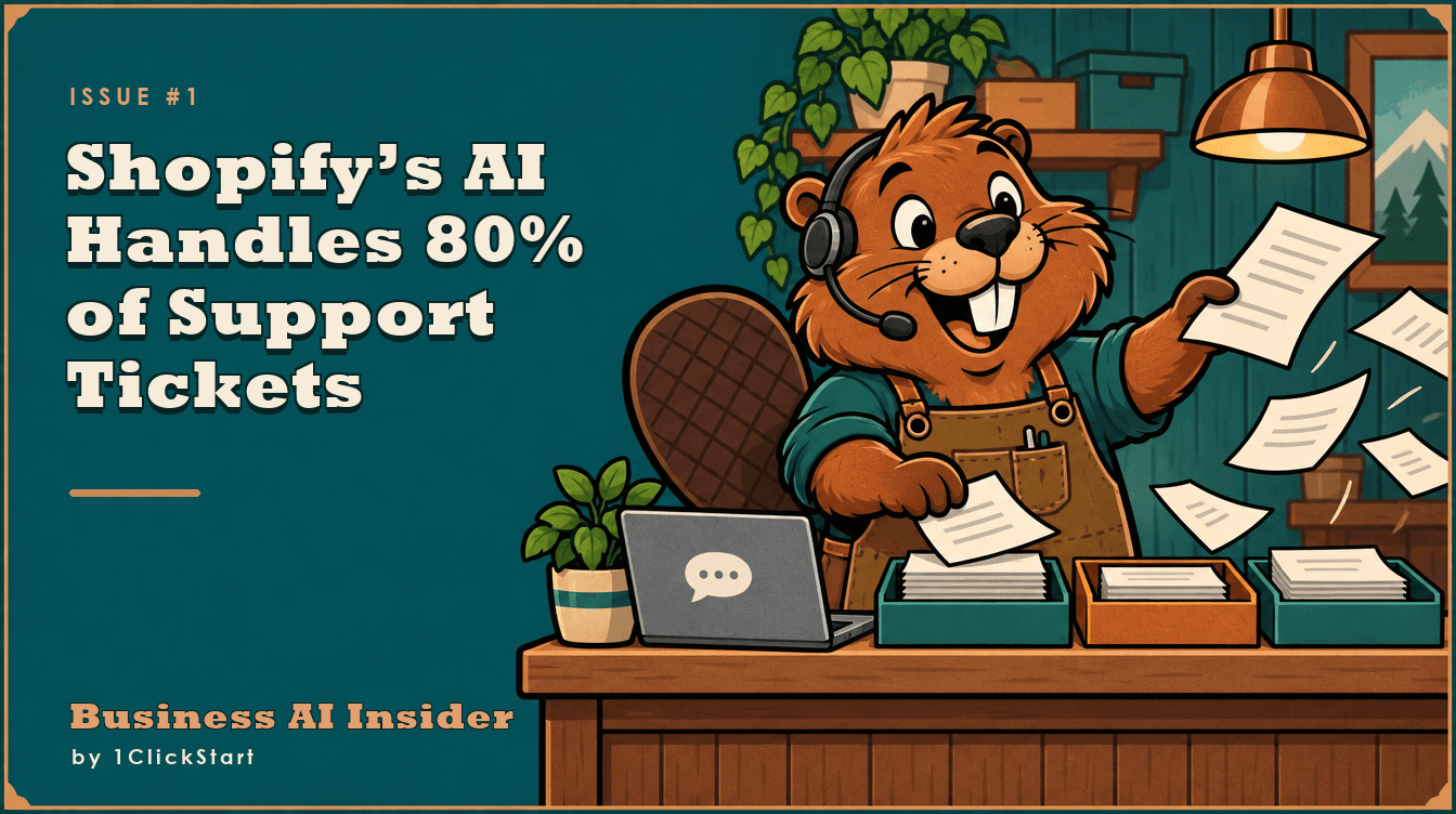 Business AI Insider cover with the beaver mascot